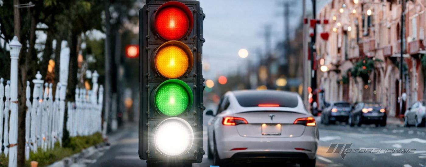 اقتراح إضافة لون رابع لإشارات المرور لتسهيل حركة السيارات ذاتية القيادة
