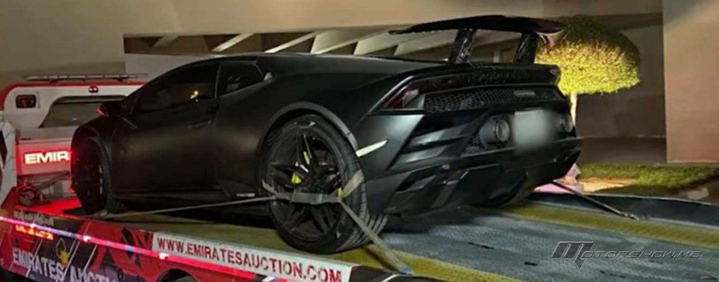شرطة دبي توقف لامبورغيني معدّلة بسبب قيادة متهورة على الطريق العام